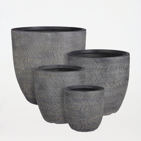 Pot Round Stockholm Magnesium