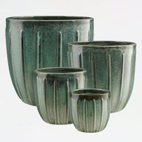 Pot Romeo Conical Ceramic Green