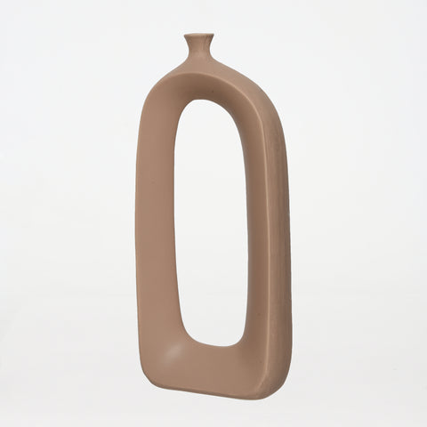 Vase Ceramic Rectangular Soft Terra