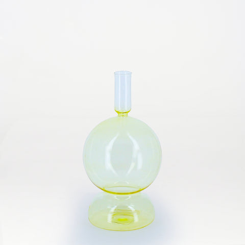 Citrus Orb Glass Stem Vase