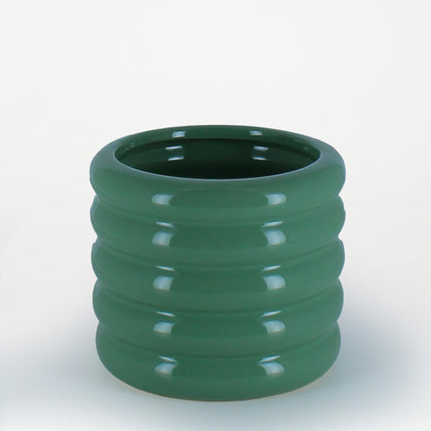 Evergreen Ripple Ceramic Planter
