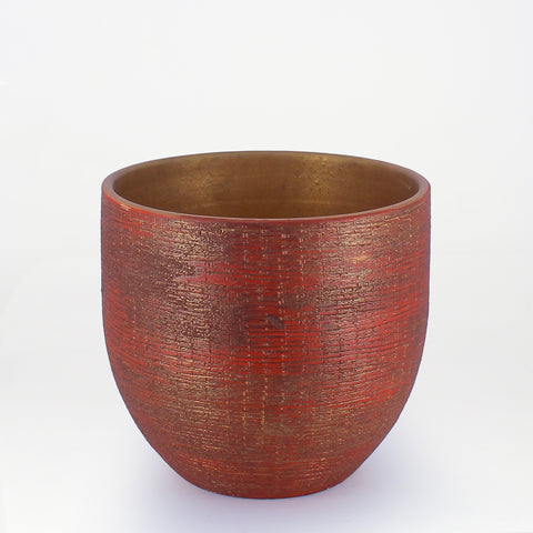 Burnished Ember Planter Pair