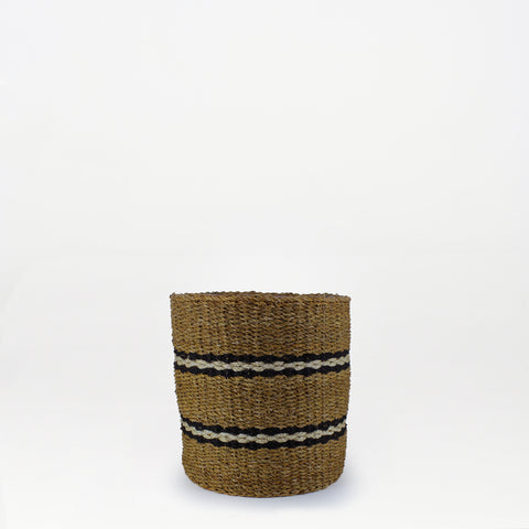 Striped Woven Basket