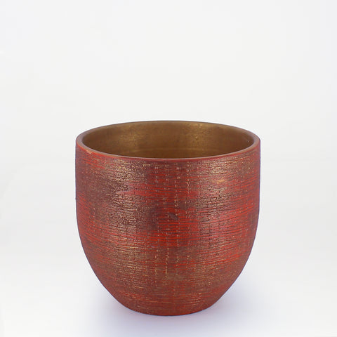 Burnished Ember Planter Pair