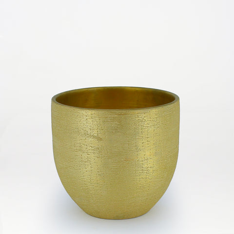 Golden Glow Textured Planter Duo