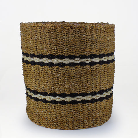 Striped Woven Basket