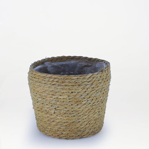 Seagrass Weave Tapered Planter