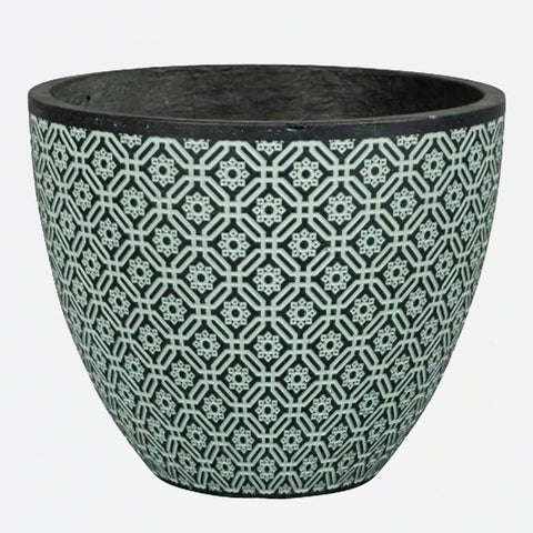 Pot Round Fiber Santos Green