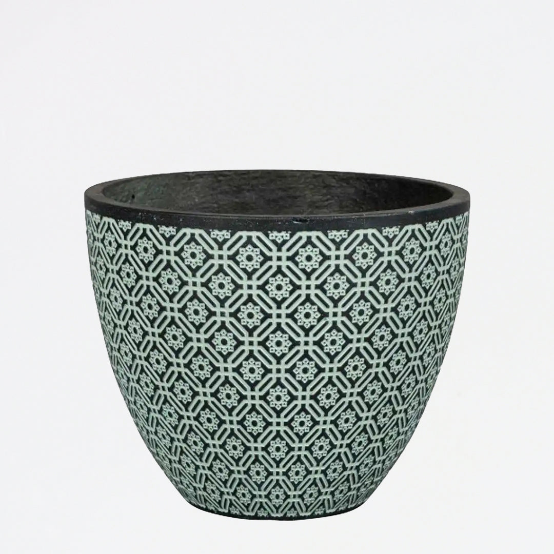 Pot Round Fiber Santos Green – Exotica