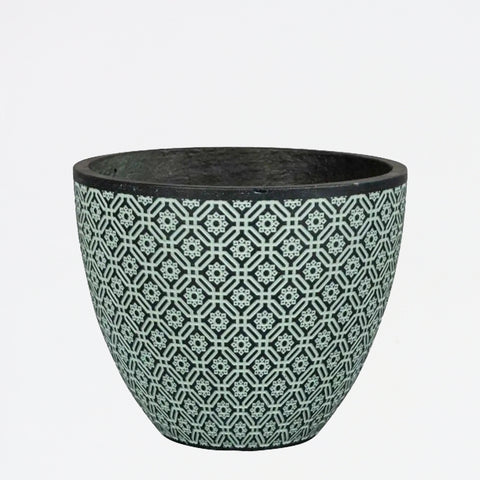 Pot Round Fiber Santos Green