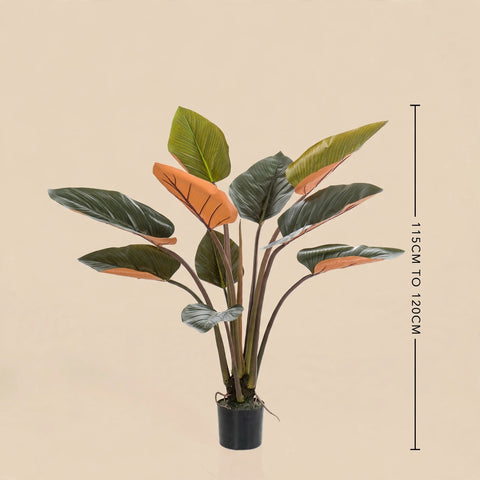Artificial Red Philodendron