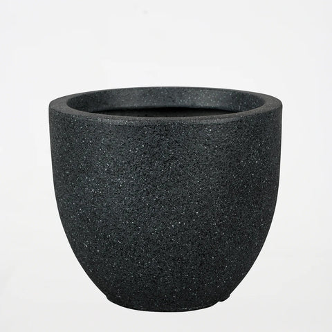 Black Cement Pot