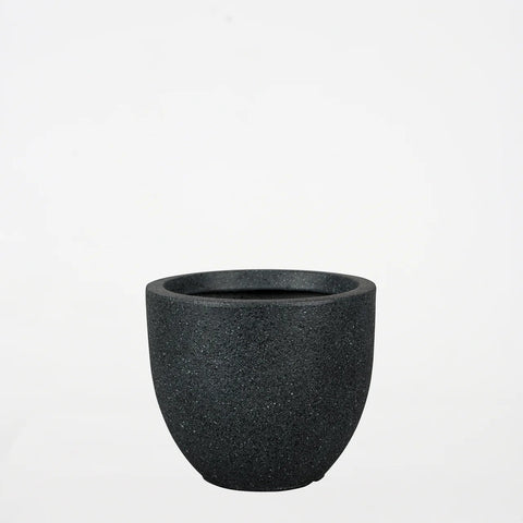 Black Cement Pot