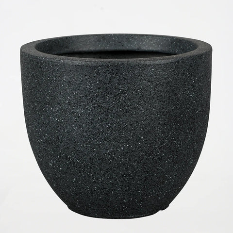 Black Cement Pot