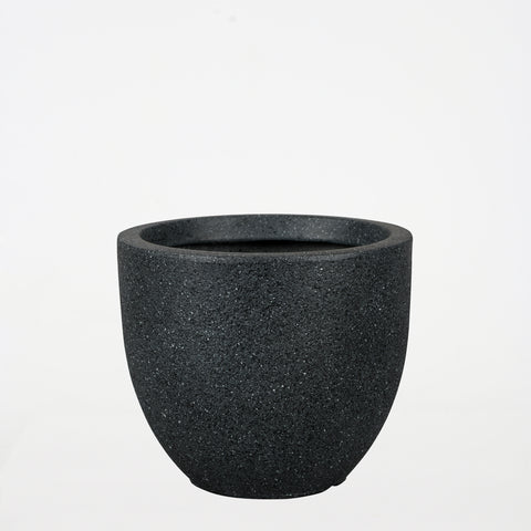 Black Cement Pot