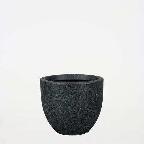 Black Cement Pot