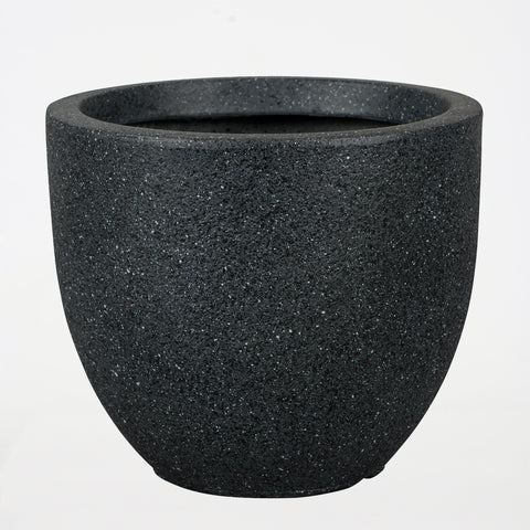 Black Cement Pot