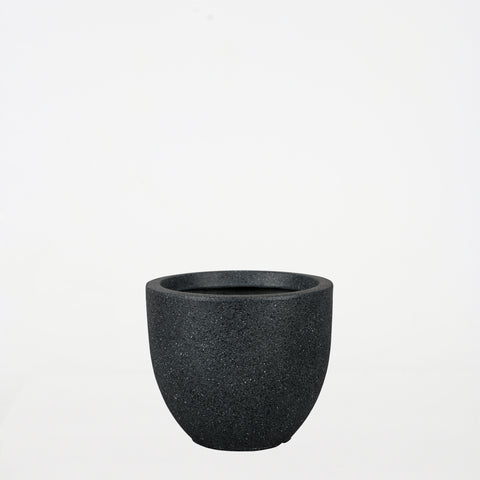 Black Cement Pot