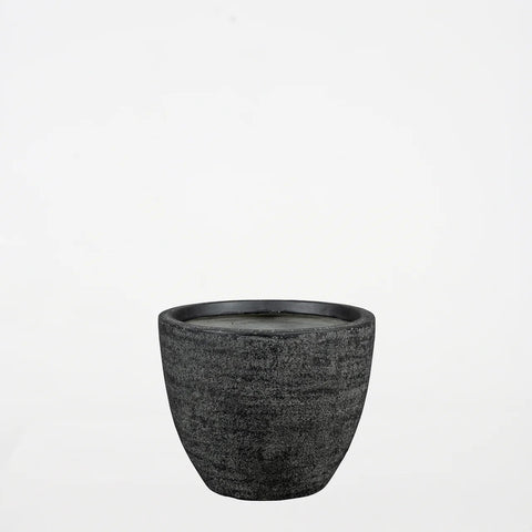 Dark Grey Cement Pot