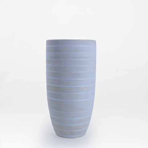 Frosted Linework Ceramic Vase