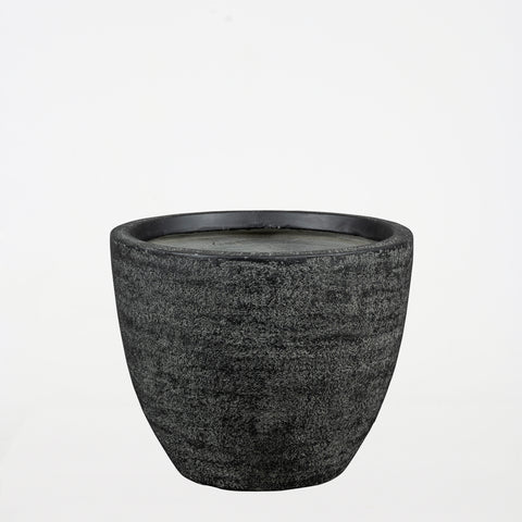 Dark Grey Cement Pot