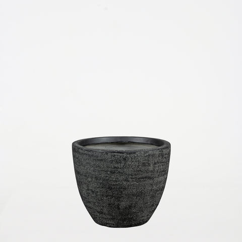 Dark Grey Cement Pot