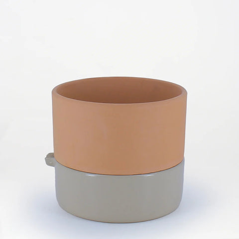 Sandstone Self-Watering Duo-Tone Planter