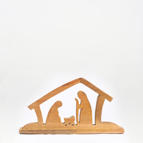 Wooden Nativity Silhouette